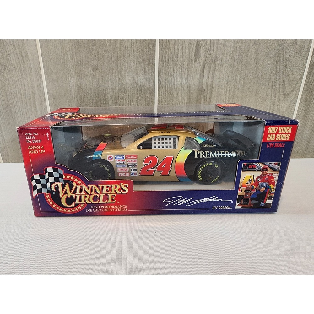 Winner's Circle Jeff Gordon 24 Diecast 1/24‎ 1997 Stock Car Gold DuPont Kenner